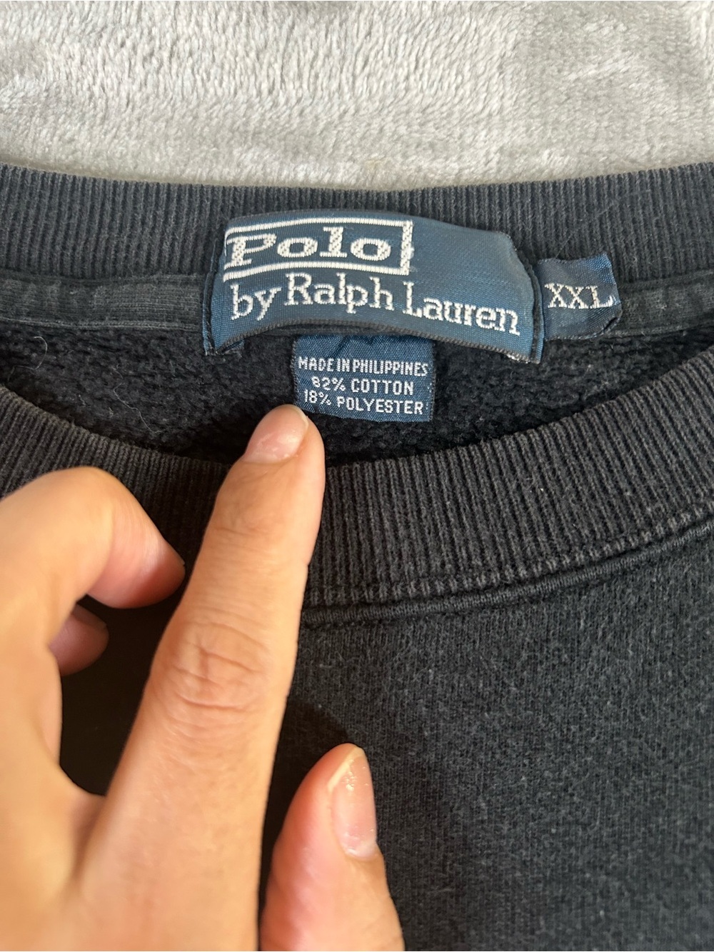 Ralph Lauren Black Crewneck Sweatshirt - Picture 4 of 11